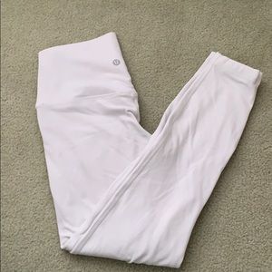 Lululemon Allign  28” White Leggings